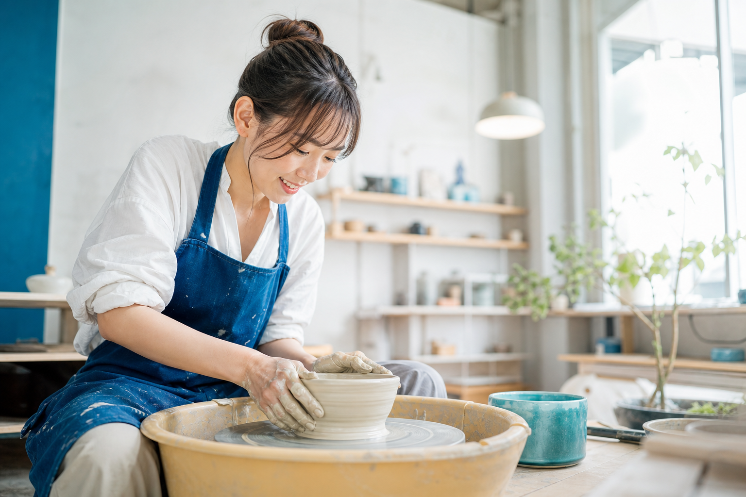 陶芸教室の様子
